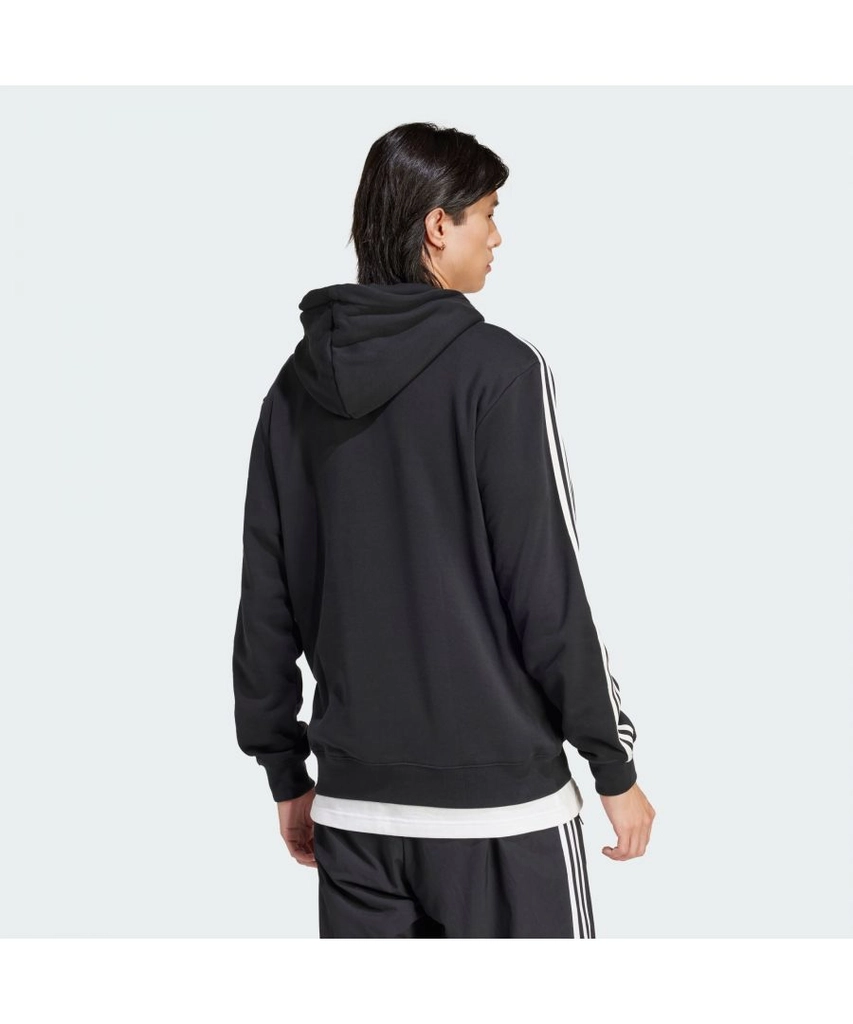 Adidas Originals Mens Classic Mono Graphic Hoodie - Black Cotton - Size X-Small